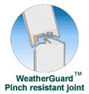 Pinch Reistant Garage Door Joints